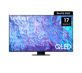 Samsung Series 8 TV QE55Q80CATXZT QLED 4K, Smart TV 55" Processore Neural Quantum 4K, Dolby Atmos e OTS Lite, Carbon Silver 2023