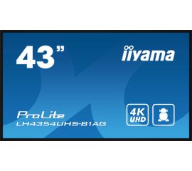iiyama LH4354UHS-B1AG visualizzatore di messaggi Pannello piatto per segnaletica digitale 108 cm (42.5") LCD Wi-Fi 500 cd/m² 4K Ultra HD Nero Processore integrato Android 11 24/7
