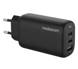 Mediacom MD-A140 Caricabatterie per dispositivi mobili Cuffie, Auricolare, Netbook, Smartphone, Tablet Nero AC Ricarica rapida Interno