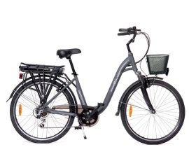 Smartway C4-L1SC-G bicicletta elettrica Grigio Acciaio 66 cm (26") 25 kg Ioni di Litio