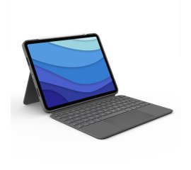 Logitech Combo Touch Custodia con Tastiera per iPad Pro 11 pollici (1a, 2a, 3a gen - 2018, 2020, 2021) - Tastiera Retroilluminata Rimovibile, Trackpad, Smart Connector - Grigio