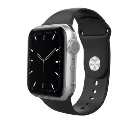 Eva Fruit Cinturino per Apple Watch compatibile con chiusura con bottone in silicone di colore nero