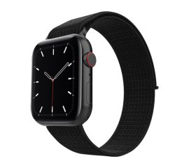 Eva Fruit Cinturino per Apple Watch compatibile con chiusura a strappo in nylon di colore nero