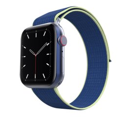 Eva Fruit Cinturino per Apple Watch compatibile con chiusura a strappo in nylon di colore blu