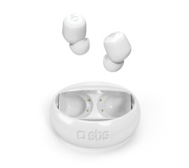 SBS Twin Spin 360° Auricolare True Wireless Stereo (TWS) In-ear Musica e Chiamate Bluetooth Bianco