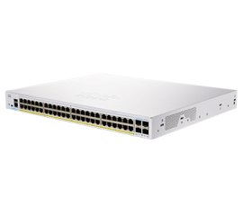 Cisco CBS350-48P-4X-EU switch di rete Gestito L2/L3 Gigabit Ethernet (10/100/1000) Supporto Power over Ethernet (PoE) Argento