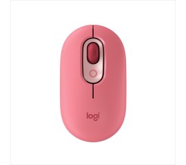Logitech POP Mouse Wireless con Emoji personalizzabili, Tecnologia SilentTouch, Precisione e Velocità, Design Compatto, Bluetooth, USB, Multidispositivo, Compatibile OS - Heartbreaker