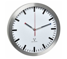 TFA-Dostmann 60.3528.02 orologio da parete e da tavolo Rotondo Alluminio, Bianco