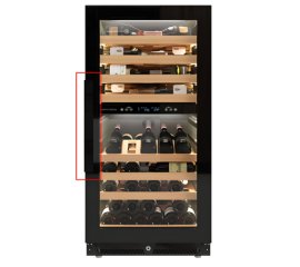 Nevada NW85D-BFG-H cantina vino Cantinetta vino con compressore Libera installazione Nero 85 bottiglia/bottiglie