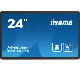 iiyama TW2424AS-B1 visualizzatore di messaggi Pannello piatto per segnaletica digitale 60,5 cm (23.8") Wi-Fi 250 cd/m² 4K Ultra HD Nero Touch screen Processore integrato Android 24/7