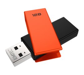 Emtec C350 Brick unità flash USB 128 GB USB tipo A 2.0 Nero, Arancione