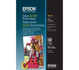 Epson Value Glossy Photo Paper - 10x15cm - 100 Fogli