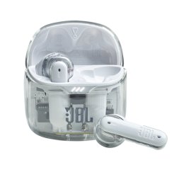 JBL Tune Flex Ghost Edition Auricolare True Wireless Stereo (TWS) In-ear Musica e Chiamate Bluetooth Translucent, Bianco