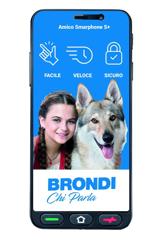 Brondi Amico Smartphone S+ Nero venduto su Radionovelli.it!