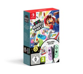 Nintendo Super Mario Party (codice gioco digitale) + Coppia di Joy-con Viola pastello e Verde pastello