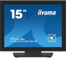 iiyama ProLite T1532MSC-B1S Monitor PC 38,1 cm (15") 1024 x 768 Pixel XGA LCD Touch screen Nero