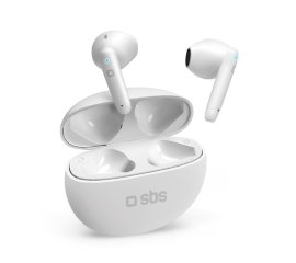 SBS Twin Pure Drops Auricolare True Wireless Stereo (TWS) In-ear Musica e Chiamate Bluetooth Bianco