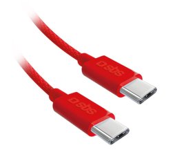 SBS TECABLETISSUETCCB cavo USB 1,5 m USB 2.0 USB C Rosso