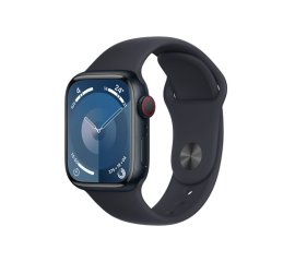 Apple Watch Series 9 GPS + Cellular Cassa 41mm in Alluminio Mezzanotte con Cinturino Sport Mezzanotte - M/L