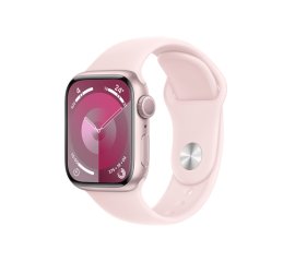 Apple Watch Series 9 GPS Cassa 41mm in Alluminio Rosa con Cinturino Sport Rosa Confetto - M/L