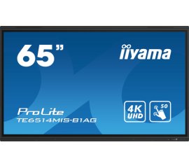 iiyama TE6514MIS-B1AG visualizzatore di messaggi Pannello piatto interattivo 165,1 cm (65") LCD Wi-Fi 435 cd/m² 4K Ultra HD Nero Touch screen Processore integrato Android 24/7