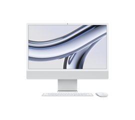 Apple iMac con Retina 24'' Display 4.5K M3 chip con 8‑core CPU e 10‑core GPU, 256GB SSD - Argento