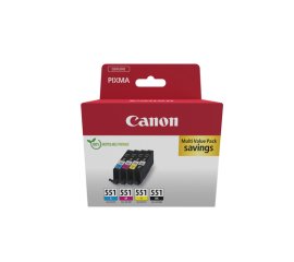 Canon 6509B016 cartuccia d'inchiostro 4 pz Originale Nero, Ciano, Magenta, Giallo