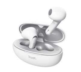 Trust Yavi Auricolare True Wireless Stereo (TWS) In-ear Musica e Chiamate USB tipo-C Bluetooth Bianco