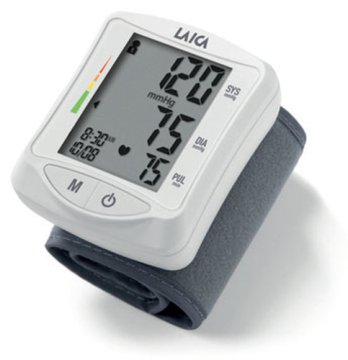 Laica BM1006 monitor per il battito cardiaco Polso Grigio, Bianco