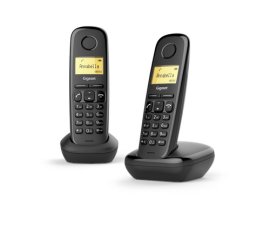 Gigaset A170 Duo Telefono analogico/DECT Identificatore di chiamata Nero