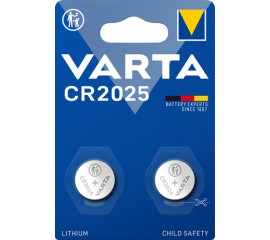 Varta LITHIUM Coin CR2025 (Batteria a bottone, 3V) Blister da 2
