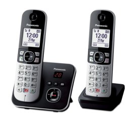 Panasonic KX-TG6862JTB telefono Telefono DECT Identificatore di chiamata Nero, Argento