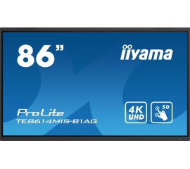 iiyama TE8614MIS-B1AG visualizzatore di messaggi Pannello piatto interattivo 2,17 m (85.6") LCD Wi-Fi 435 cd/m² 4K Ultra HD Nero Touch screen Processore integrato Android 24/7