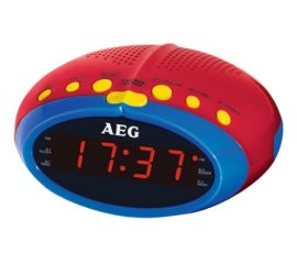 AEG MRC 4143 radio Orologio Digitale Blu, Rosso, G