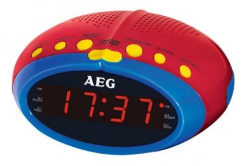 AEG MRC 4143 radio Orologio Digitale Blu, Rosso, G