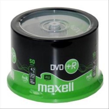 MAXELL 275702 DVD+R 16X PRINTABLE CAMPANA 50PZ