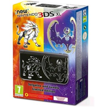 NINTENDO NEW 3DS XL NERO SOLGALEO E LUNALA LIMITE