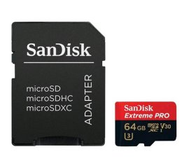 SANDISK EXTREME PRO SCHEDA MICRO SD XC 64GB CLASSE