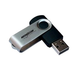 MEDIACOM M-UD32000R CHIAVETTA USB 2.0 32GB COLORE NERO/SILVER