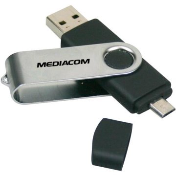 MEDIACOM M-UD16OTG CHIAVETTA USB 2.0/MICRO USB 16G